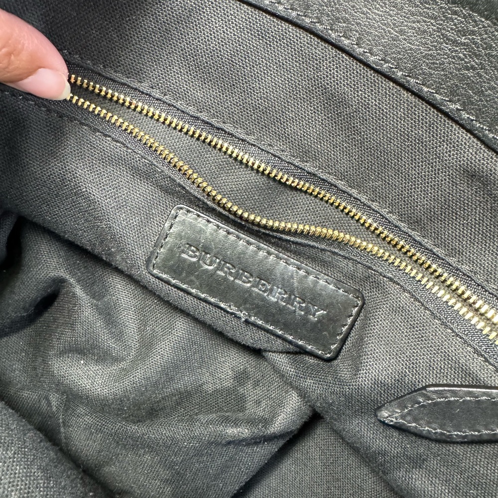 USED Burberry Medium Milverton Plaid Satchel - Picture 6 of 7